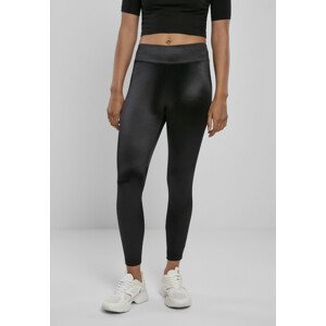 Urban Classics Ladies Shiny High Waist Leggings black - 3XL