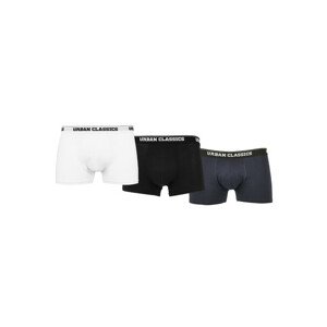 Urban Classics Organic Boxer Shorts 3-Pack white/navy/black - 3XL