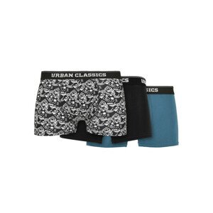 Urban Classics Organic Boxer Shorts 3-Pack detail aop/black/jasper - S