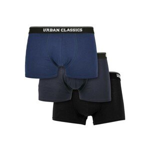 Urban Classics Organic Boxer Shorts 3-Pack darkblue+navy+black - M