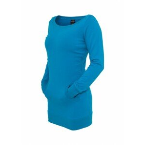 Urban Classics Ladies Long Crewneck turquoise - S