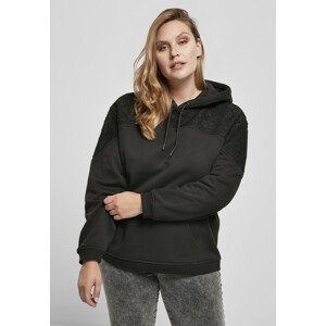 Urban Classics Ladies Lace Inset Hoody black - S