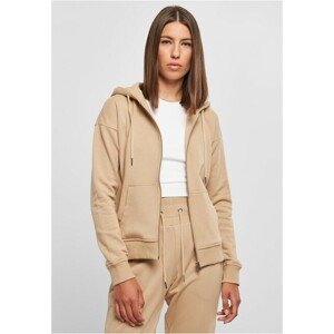 Urban Classics Ladies Organic Terry Zip Hoody unionbeige - 3XL