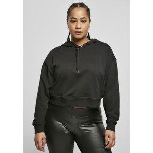 Urban Classics Ladies Short Terry Hoody black - 3XL