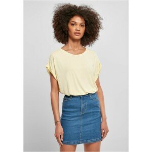 Urban Classics Ladies Modal Extended Shoulder Tee softyellow - 4XL