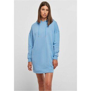 Urban Classics Ladies Organic Oversized Terry Hoody Dress horizonblue - M