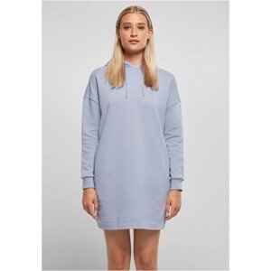 Urban Classics Ladies Organic Oversized Terry Hoody Dress violablue - 3XL