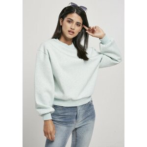 Urban Classics Ladies Oversized Color Melange Crewneck aqua melange - S