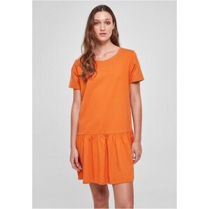 Urban Classics Ladies Valance Tee Dress vintageorange - 4XL