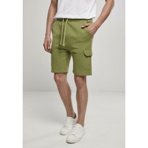 Urban Classics Organic Cargo Sweatshorts newolive - 4XL