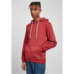 Urban Classics Basic Melange Hoody bloodstonemelange - 3XL