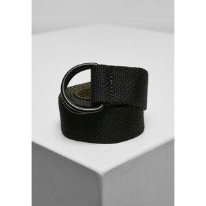 Urban Classics Easy D-Ring Belt 2-Pack black/olive+white/pepple - UNI