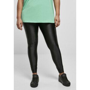 Urban Classics Ladies Highwaist Shiny Metallic Leggings black - S