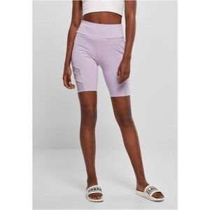 Urban Classics Ladies High Waist Tech Mesh Cycle Shorts lilac - 3XL