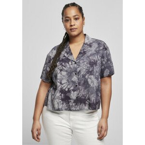 Urban Classics Ladies Viscose Tie Dye Resort Shirt dark - L