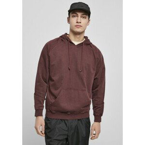 Urban Classics Overdyed Hoody cherry - S