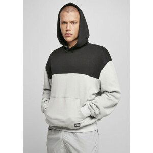 Urban Classics Upper Block Hoody lightasphalt/black - M