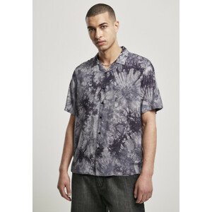 Urban Classics Tye Dye Viscose Resort Shirt dark - 3XL