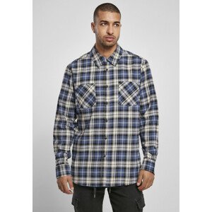 Urban Classics Checked Roots Shirt darkblue/white - 3XL