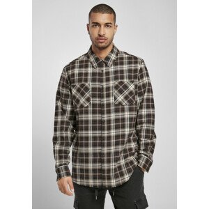 Urban Classics Checked Roots Shirt darkground/warmsand - L