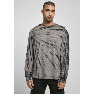 Urban Classics Boxy Tye Dye LS black/asphalt - M