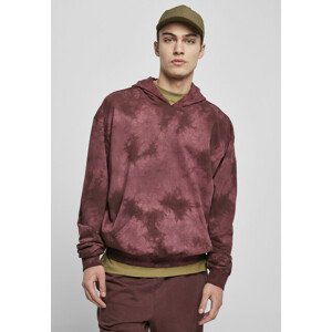 Urban Classics Tye Dyed Hoody cherry - XL