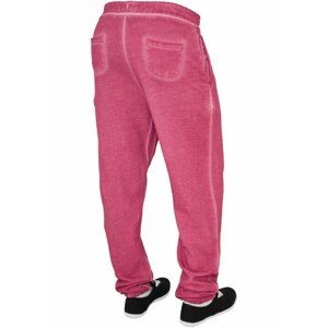 Urban Classics Ladies Spray Dye Sweatpant fuchsia - S