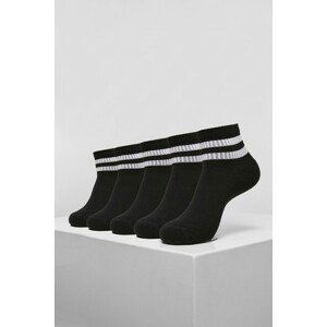 Urban Classics Sporty Half Cuff Logo Socks 5-Pack black - 43–46