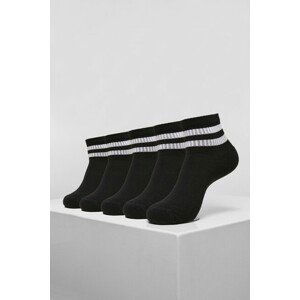 Urban Classics Sporty Half Cuff Logo Socks 5-Pack black - 47–50