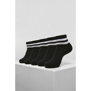 Urban Classics Sporty Half Cuff Logo Socks 5-Pack black - 35–38