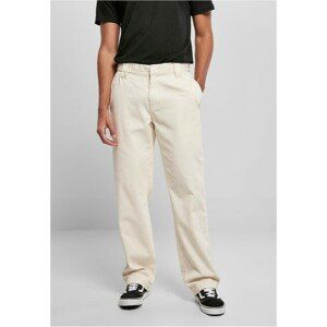 Urban Classics Corduroy Workwear Pants whitesand - 40