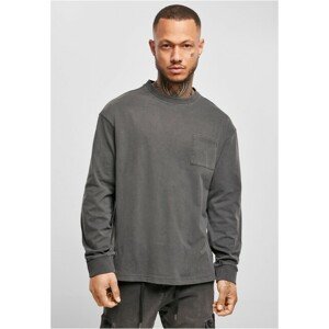 Urban Classics Pigment Dyed Pocket Longsleeve blackbird - 3XL