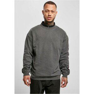 Urban Classics Pigment Dyed Crew Neck blackbird - 3XL