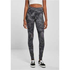 Urban Classics Ladies Soft AOP Leggings blackoil - 3XL