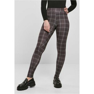 Urban Classics Ladies Soft AOP Leggings blackcheck - 4XL