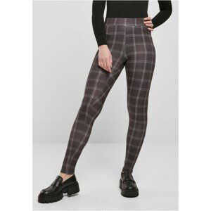 Urban Classics Ladies Soft AOP Leggings blackcheck - M