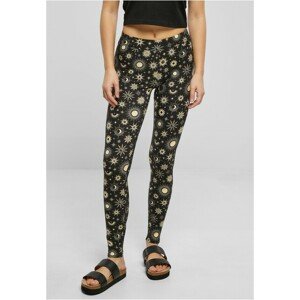 Urban Classics Ladies Soft AOP Leggings blacksun - L