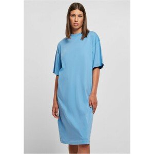 Urban Classics Ladies Organic Long Oversized Tee Dress horizonblue - M