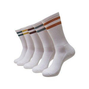 Urban Classics Logo Socks 5-Pack white - 39–42