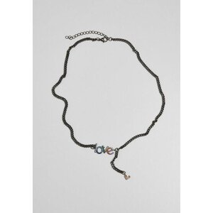 Urban Classics Love Necklace gunmetal - UNI