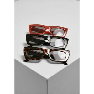 Urban Classics Sunglasses Sanremo 3-Pack black/red/amber - UNI