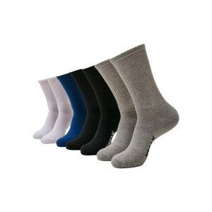 Urban Classics Logo Sport Socks 7-Pack black/white/heathergrey/blue - 47–50