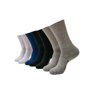 Urban Classics Logo Sport Socks 7-Pack black/white/heathergrey/blue - 35–38