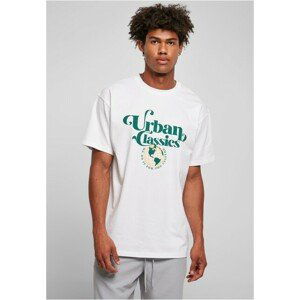 Urban Classics Organic Globe Logo Tee white - L