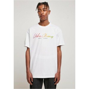 Urban Classics Script Logo Tee white - 4XL