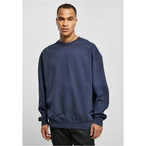 Urban Classics Heavy Terry Garment Dye Crew darkblue - 3XL