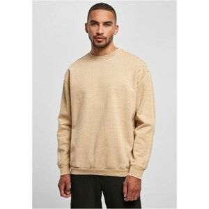 Urban Classics Heavy Terry Garment Dye Crew unionbeige - 3XL