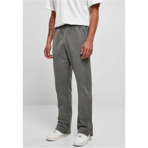 Urban Classics Heavy Terry Garment Dye Slit Sweatpants darkshadow - 3XL