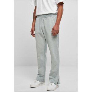 Urban Classics Heavy Terry Garment Dye Slit Sweatpants summerblue - 5XL