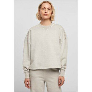 Urban Classics Ladies Heavy Terry Garment Dye Crewneck warmgrey - XL